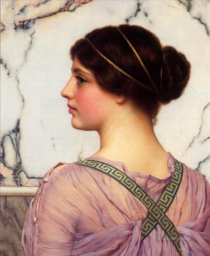 Encantadora dama neoclásica griega John William Godward Pinturas al óleo